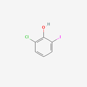 2-Chloro-6-iodophenol chemical structure (CAS 28177-52-8)