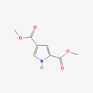 Dimethyl 1H-pyrrole-2,4-dicarboxylate chemical structure (CAS 2818-07-7)