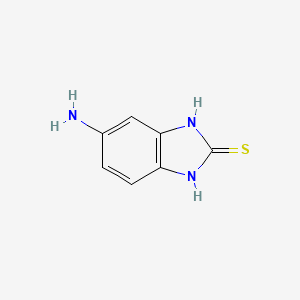5-Amino-2-mercaptobenzimidazole chemical structure (CAS 2818-66-8)