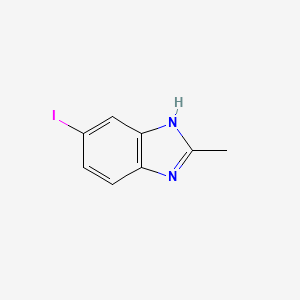 5-Iodo-2-methyl-1H-benzo[d]imidazole chemical structure (CAS 2818-70-4)