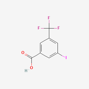 3-Iodo-5-(trifluoromethyl)benzoic acid chemical structure (CAS 28186-62-1)