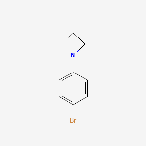 1-(4-Bromophenyl)azetidine chemical structure (CAS 28192-14-5)