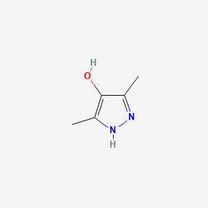 3,5-Dimethyl-1H-pyrazol-4-ol chemical structure (CAS 2820-38-4)