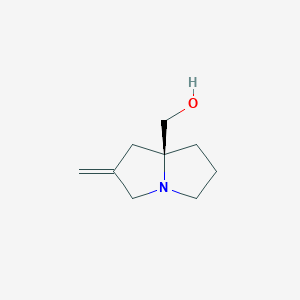 (S)-(2-Methylenetetrahydro-1H-pyrrolizin-7a(5H)-yl)methanol chemical structure (CAS 2820536-99-8)