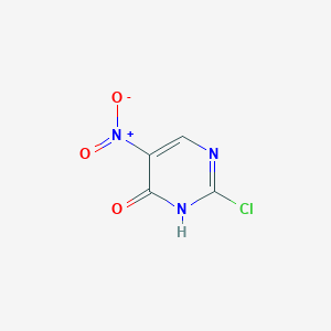 2-Chloro-5-nitropyrimidin-4(1H)-one chemical structure (CAS 282101-98-8)