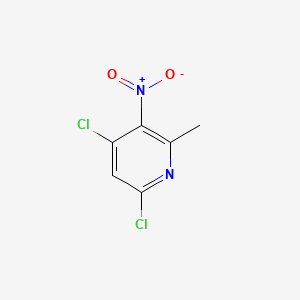 4,6-Dichloro-2-methyl-3-nitropyridine chemical structure (CAS 282102-05-0)