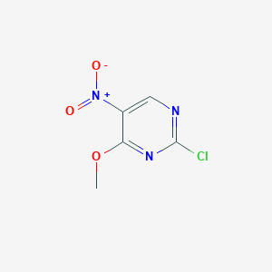 2-Chloro-4-methoxy-5-nitropyrimidine chemical structure (CAS 282102-07-2)