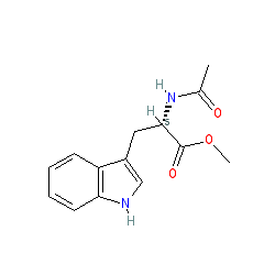 Methyl N-acetyl-L-tryptophanate chemical structure (CAS 2824-57-9)