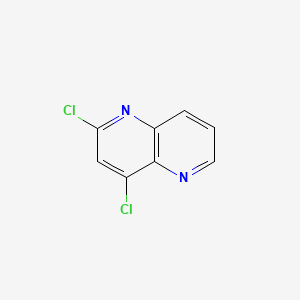2,4-Dichloro-1,5-naphthyridine chemical structure (CAS 28252-82-6)