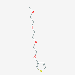 3-(2-(2-(2-Methoxyethoxy)ethoxy)ethoxy)thiophene chemical structure (CAS 282540-12-9)