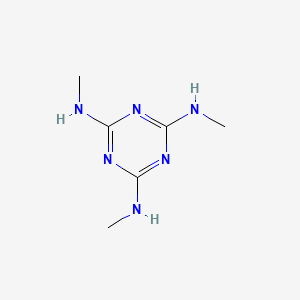 N2,N4,N6-Trimethyl-1,3,5-triazine-2,4,6-triamine chemical structure (CAS 2827-46-5)
