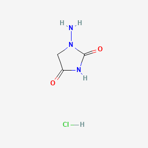 1-Aminohydantoin hydrochloride chemical structure (CAS 2827-56-7)