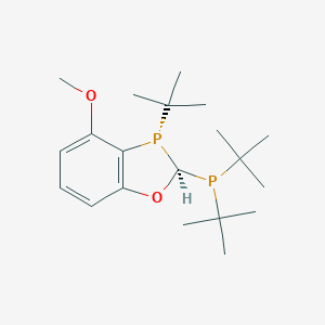 (2R,3S)-3-(tert-butyl)-2-(di-tert-butylphosphino)-4-methoxy-2,3-dihydrobenzo[d][1,3]oxaphosphole chemical structure (CAS 2828431-92-9)