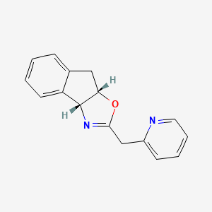 (3aR,8aS)-2-(Pyridin-2-ylmethyl)-8,8a-dihydro-3aH-indeno[1,2-d]oxazole chemical structure (CAS 2828433-53-8)
