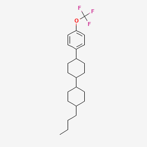 4-Butyl-4'-(4-(trifluoromethoxy)phenyl)-1,1'-bi(cyclohexane) chemical structure (CAS 2828433-74-3)