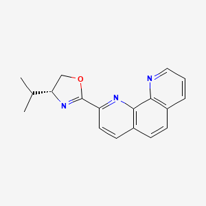 (R)-4-Isopropyl-2-(1,10-phenanthrolin-2-yl)-4,5-dihydrooxazole chemical structure (CAS 2828438-18-0)