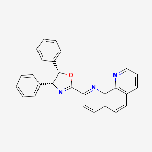(4R,5S)-2-(1,10-Phenanthrolin-2-yl)-4,5-diphenyl-4,5-dihydrooxazole chemical structure (CAS 2828438-21-5)