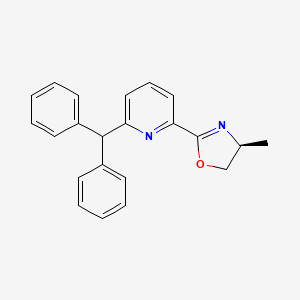 (S)-2-(6-Benzhydrylpyridin-2-yl)-4-methyl-4,5-dihydrooxazole chemical structure (CAS 2828438-68-0)