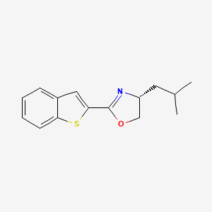 (R)-2-(Benzo[b]thiophen-2-yl)-4-isobutyl-4,5-dihydrooxazole chemical structure (CAS 2828438-79-3)