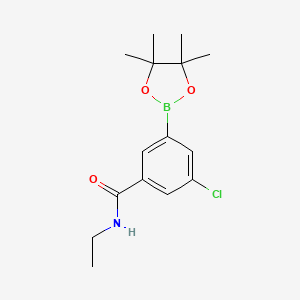 3-Chloro-N-ethyl-5-(4,4,5,5-tetramethyl-1,3,2-dioxaborolan-2-yl)benzamide chemical structure (CAS 2828439-55-8)