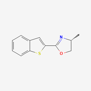(R)-2-(Benzo[b]thiophen-2-yl)-4-methyl-4,5-dihydrooxazole chemical structure (CAS 2828439-75-2)
