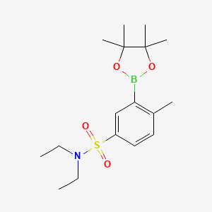 N,N-Diethyl-4-methyl-3-(4,4,5,5-tetramethyl-1,3,2-dioxaborolan-2-yl)benzenesulfonamide chemical structure (CAS 2828445-96-9)