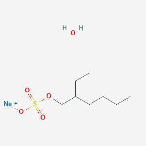 Sodium 2-ethylhexyl sulfate hydrate chemical structure (CAS 2828446-71-3)