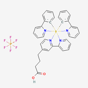 [Ir(ppy)2(4-([2,2'-bipyridin]-4-yl)butanoic acid)][PF6] chemical structure (CAS 2828447-17-0)