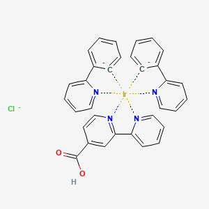 [Ir(ppy)2([2,2'-bipyridine]-4-carboxylic acid)]Cl chemical structure (CAS 2828447-19-2)