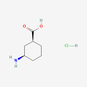 (1S,3R)-3-Aminocyclohexanecarboxylic acid hydrochloride chemical structure (CAS 2829279-57-2)
