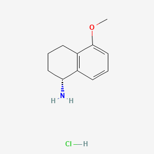(R)-5-Methoxy-1,2,3,4-tetrahydronaphthalen-1-amine hydrochloride chemical structure (CAS 2829279-65-2)