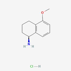 (S)-5-Methoxy-1,2,3,4-tetrahydronaphthalen-1-amine hydrochloride chemical structure (CAS 2829279-66-3)