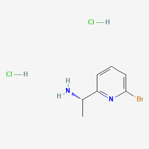 (S)-1-(6-Bromopyridin-2-yl)ethanamine dihydrochloride chemical structure (CAS 2829279-69-6)