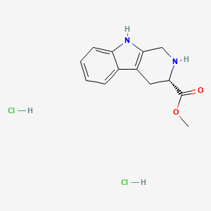 (S)-Methyl 2,3,4,9-tetrahydro-1H-pyrido[3,4-b]indole-3-carboxylate dihydrochloride chemical structure (CAS 2829282-30-4)