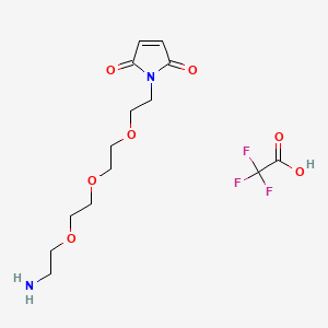 1-(2-(2-(2-(2-Aminoethoxy)ethoxy)ethoxy)ethyl)-1H-pyrrole-2,5-dione 2,2,2-trifluoroacetate chemical structure (CAS 2830214-77-0)