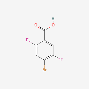 4-Bromo-2,5-difluorobenzoic acid chemical structure (CAS 28314-82-1)