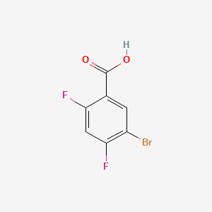 5-Bromo-2,4-difluorobenzoic acid chemical structure (CAS 28314-83-2)