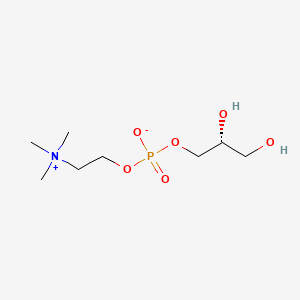 (R)-2,3-Dihydroxypropyl (2-(trimethylammonio)ethyl) phosphate chemical structure (CAS 28319-77-9)
