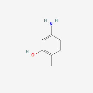 5-Amino-2-methylphenol chemical structure (CAS 2835-95-2)