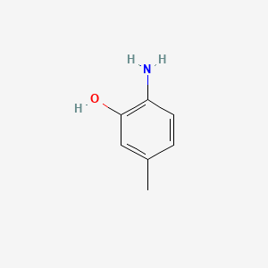2-Amino-5-methylphenol chemical structure (CAS 2835-98-5)