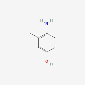4-Amino-3-methylphenol chemical structure (CAS 2835-99-6)