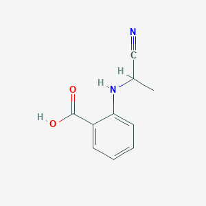 2-((1-Cyanoethyl)amino)benzoic acid chemical structure (CAS 28354-43-0)