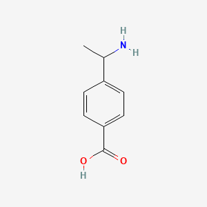 4-(1-Aminoethyl)benzoic acid chemical structure (CAS 28357-95-1)