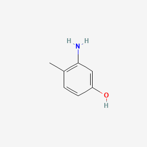 3-Amino-4-methylphenol chemical structure (CAS 2836-00-2)