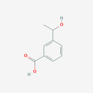 3-(1-Hydroxyethyl)benzoic acid chemical structure (CAS 283608-37-7)