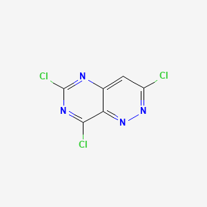 3,6,8-Trichloropyrimido[5,4-c]pyridazine chemical structure (CAS 2837903-52-1)