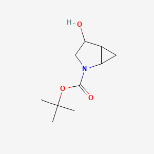 tert-Butyl 4-hydroxy-2-azabicyclo[3.1.0]hexane-2-carboxylate chemical structure (CAS 2839409-26-4)