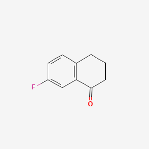 7-Fluoro-3,4-dihydronaphthalen-1(2H)-one chemical structure (CAS 2840-44-0)