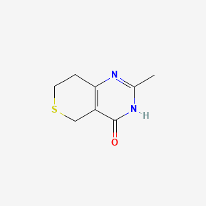 7,8-Dihydro-2-methyl-1H-thiopyrano[4,3-d]pyrimidin-4(5H)-one chemical structure (CAS 284028-90-6)
