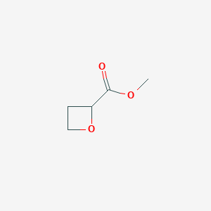Oxetane-2-carboxylic acid methyl ester chemical structure (CAS 28417-99-4)